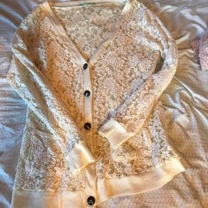 All lace cardigan